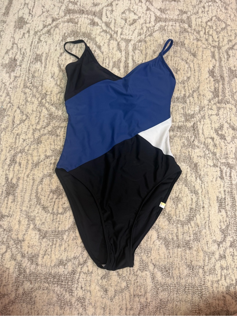 summersalt Black & White Colorblock One-Piece